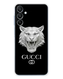 Чехол для Samsung Galaxy A16 с картинкой «Gucci — серебряный лев»