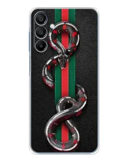 Чехол для Samsung Galaxy A16 с картинкой «Gucci — змея на полосе»