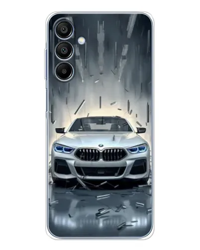 Чехол для Samsung Galaxy A16 с картинкой «BMW в свете фар»