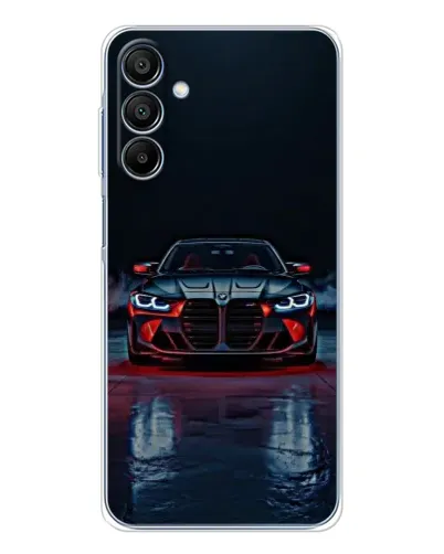 Чехол для Samsung Galaxy A16 с картинкой «BMW на мокрой дороге»