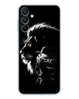 Чехол для Samsung Galaxy A16 с картинкой «BMW и лев» Чехол для Samsung Galaxy A16 с картинкой «BMW и лев»