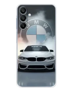 Чехол для Samsung Galaxy A16 с картинкой «BMW в белом дыму» Чехол для Samsung Galaxy A16 с картинкой «BMW в белом дыму»