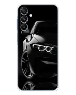 Чехол для Samsung Galaxy A16 с картинкой «Черная BMW — профиль» Чехол для Samsung Galaxy A16 с картинкой «Черная BMW — профиль»