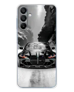 Чехол для Samsung Galaxy A16 с картинкой «BMW — акварельный дрифт» Чехол для Samsung Galaxy A16 с картинкой «BMW — акварельный дрифт»