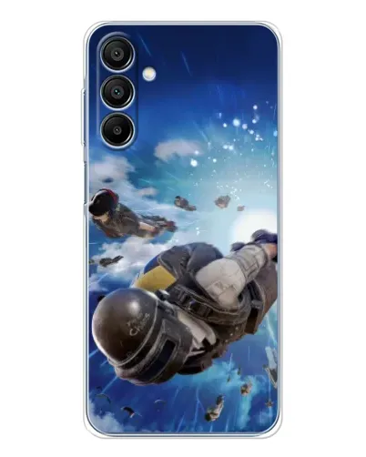 Чехол для Samsung Galaxy A16 с картинкой «Десант PUBG — прыжок»