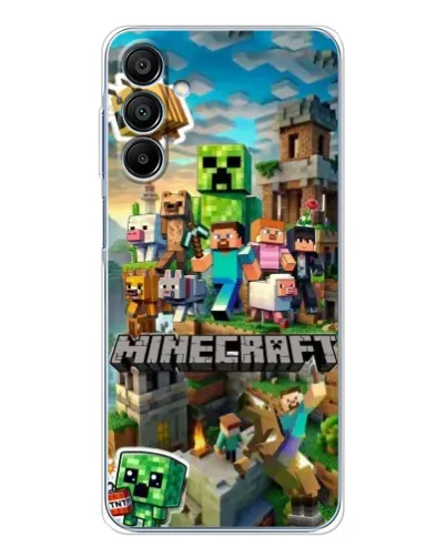 Чехол для Samsung Galaxy A16 с картинкой «Замок Minecraft»
