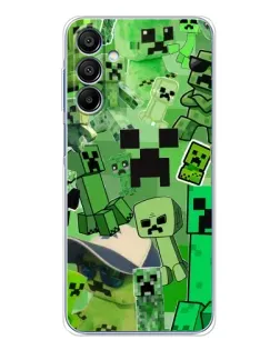 Чехол для Samsung Galaxy A16 с картинкой «Криперы Minecraft»
