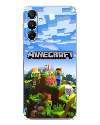 Чехол для Samsung Galaxy A16 с картинкой «Minecraft классический мир»