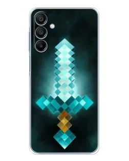 Чехол для Samsung Galaxy A16 с картинкой «Алмазный меч неон»