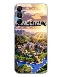 Чехол для Samsung Galaxy A16 с картинкой «Minecraft панорама»