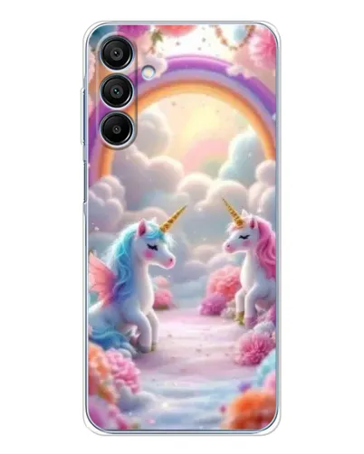 Чехол для Samsung Galaxy A16 с картинкой «Радуга и единороги» Чехол для Samsung Galaxy A16 с картинкой «Радуга и единороги»