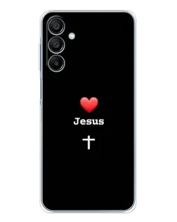 Чехол для Samsung Galaxy A16 с картинкой «Сердце - Jesus»