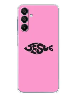 Чехол для Samsung Galaxy A16 с картинкой «Розовый символ  Jesus»