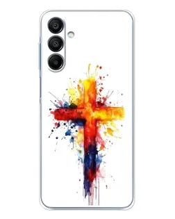 Чехол для Samsung Galaxy A16 с картинкой «Акварельный крест»