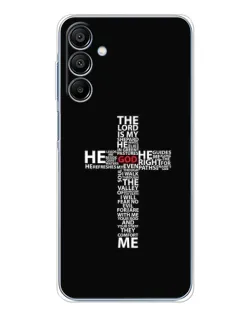 Чехол для Samsung Galaxy A16 с картинкой «Текстовый крест» Чехол для Samsung Galaxy A16 с картинкой «Текстовый крест»