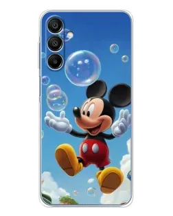 Чехол для Samsung Galaxy A16 с картинкой «Mickey и мыльные пузыри»