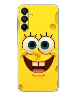 Чехол для Samsung Galaxy A16 с картинкой «Губка Боб улыбка»