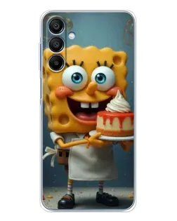 Чехол для Samsung Galaxy A16 с картинкой «Повар Спанч Боб»