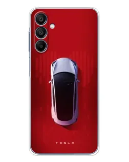 Чехол для Samsung Galaxy A16 с картинкой «Tesla Top View»