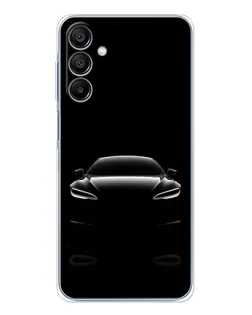 Чехол для Samsung Galaxy A16 с картинкой «Силуэт Tesla Night»