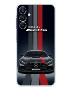 Чехол для Samsung Galaxy A16 с картинкой «Mercedes — белый карбон»