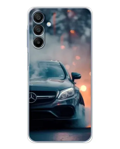 Чехол для Samsung Galaxy A16 с картинкой «Mercedes — ночной город» Чехол для Samsung Galaxy A16 с картинкой «Mercedes — ночной город»