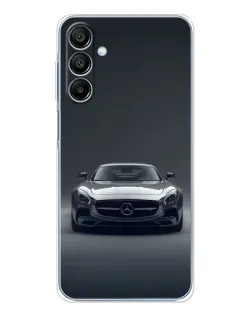 Чехол для Samsung Galaxy A16 с картинкой «Mercedes на черном»