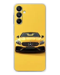 Чехол для Samsung Galaxy A16 с картинкой «Желтый Mercedes GT»