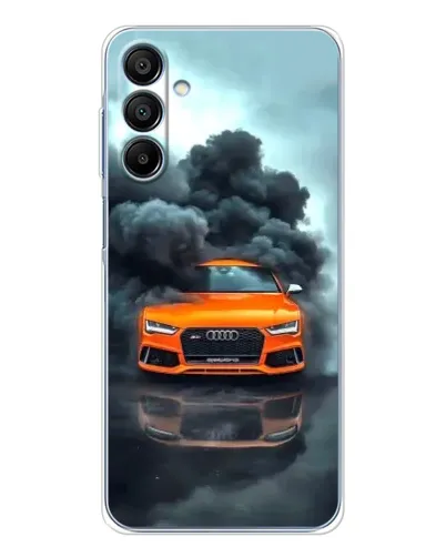 Чехол для Samsung Galaxy A16 с картинкой «Audi в облаках дыма»