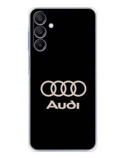 Чохол для Samsung Galaxy A16 з картинкою «Audi — золотий логотип»