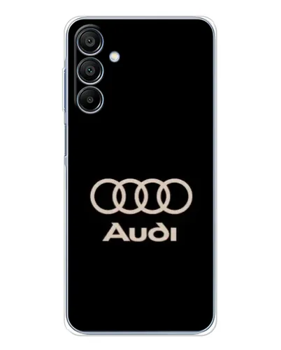 Чехол для Samsung Galaxy A16 с картинкой «Audi — золотой логотип»