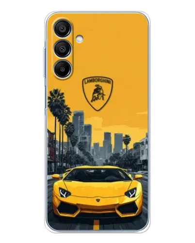 Чехол для Samsung Galaxy A16 с картинкой «Желтый Lamborghini город» Чехол для Samsung Galaxy A16 с картинкой «Желтый Lamborghini город»