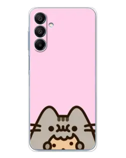 Чехол для Samsung Galaxy A16 с картинкой «Pusheen и печенье»