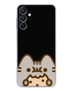 Чехол для Samsung Galaxy A16 с картинкой «Пушин на черном»