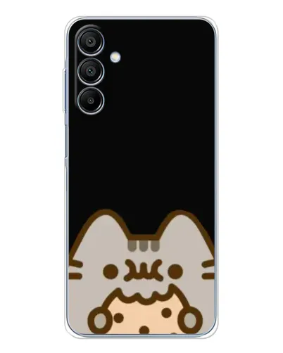 Чехол для Samsung Galaxy A16 с картинкой «Пушин на черном»