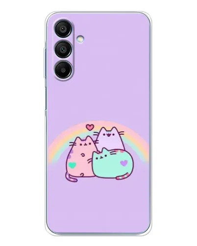 Чехол для Samsung Galaxy A16 с картинкой «Радужные Пушины»