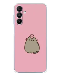 Чехол для Samsung Galaxy A16 с картинкой «Pusheen сердце»