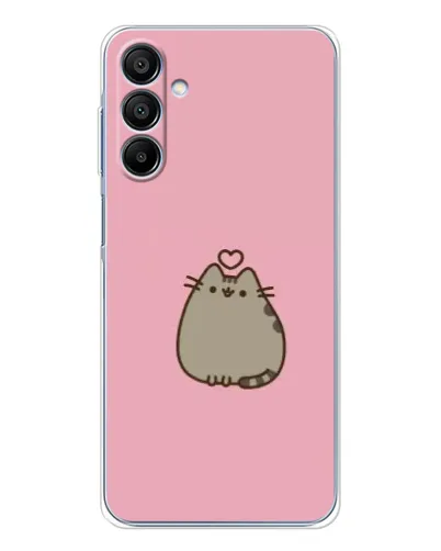 Чехол для Samsung Galaxy A16 с картинкой «Pusheen сердце»