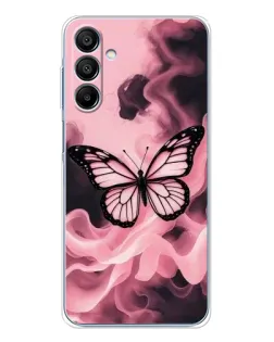 Чехол для Samsung Galaxy A16 с картинкой «Бабочка в дыму»