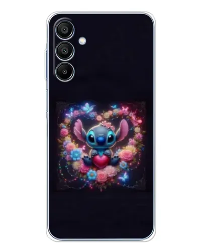 Чехол для Samsung Galaxy A16 с картинкой «Stitch в цветах» Чехол для Samsung Galaxy A16 с картинкой «Stitch в цветах»