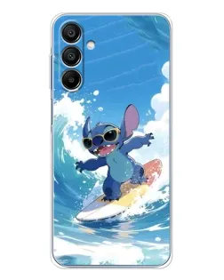 Чехол для Samsung Galaxy A16 с картинкой «Стич на волне»