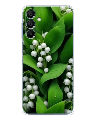 Чехол для Samsung Galaxy A16 с картинкой «Ландыши в зелени»
