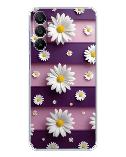 Чехол для Samsung Galaxy A16 с картинкой «Ромашки на фиолетовом»