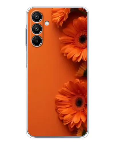 Чехол для Samsung Galaxy A16 с картинкой «Оранжевые герберы»