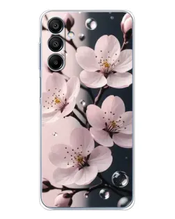Чехол для Samsung Galaxy A16 с картинкой «Нежная сакура и капли» Чехол для Samsung Galaxy A16 с картинкой «Нежная сакура и капли»