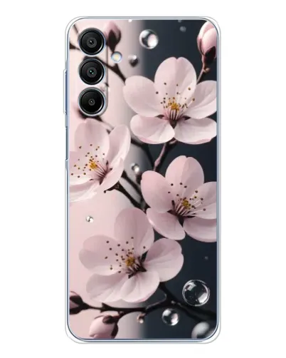 Чехол для Samsung Galaxy A16 с картинкой «Нежная сакура и капли» Чехол для Samsung Galaxy A16 с картинкой «Нежная сакура и капли»