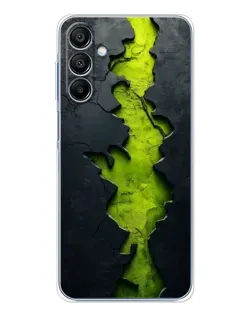 Чехол для Samsung Galaxy A16 с картинкой «Салатовый разлом скалы»