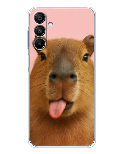 Чехол для Samsung Galaxy A16 с картинкой «Капибара с языком» Чехол для Samsung Galaxy A16 с картинкой «Капибара с языком»