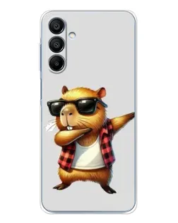 Чехол для Samsung Galaxy A16 с картинкой «Капибара рэпер даб»