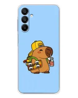 Чехол для Samsung Galaxy A16 с картинкой «Капибара на скейте»